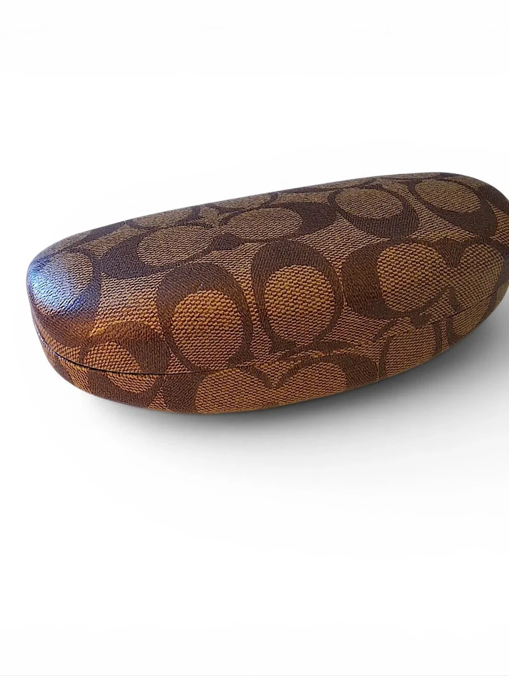 Coach Signature Eyeglass/Sunglasses Hard Case Monogram w/ Cleaning Cloth